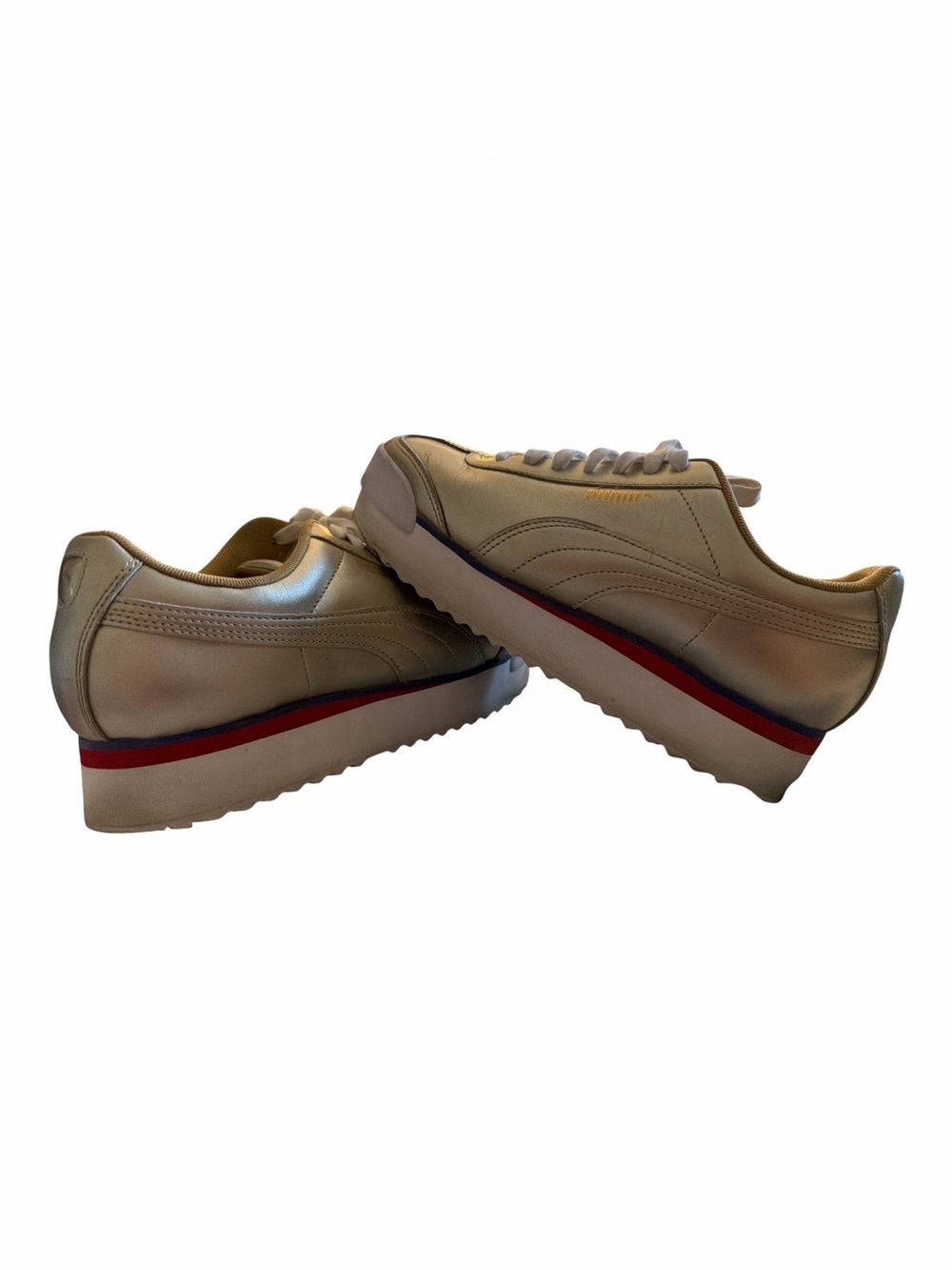 Puma Roma Amor Mixmetal Platform Womens Size 8.5 Athletic Shoes Sneakers EUC